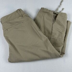 Marmot  Women's Sz 8 Capri‎ Pants Hiking Khaki Org Cotton Polyester  Outdoor